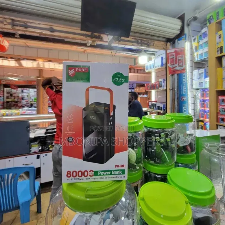 80000mAh Fast Charging Power Bank for All Device - Multicolor