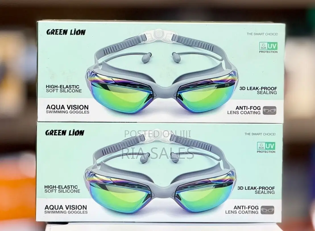 Green Lion Aqua Vision Pro Swimming Goggles