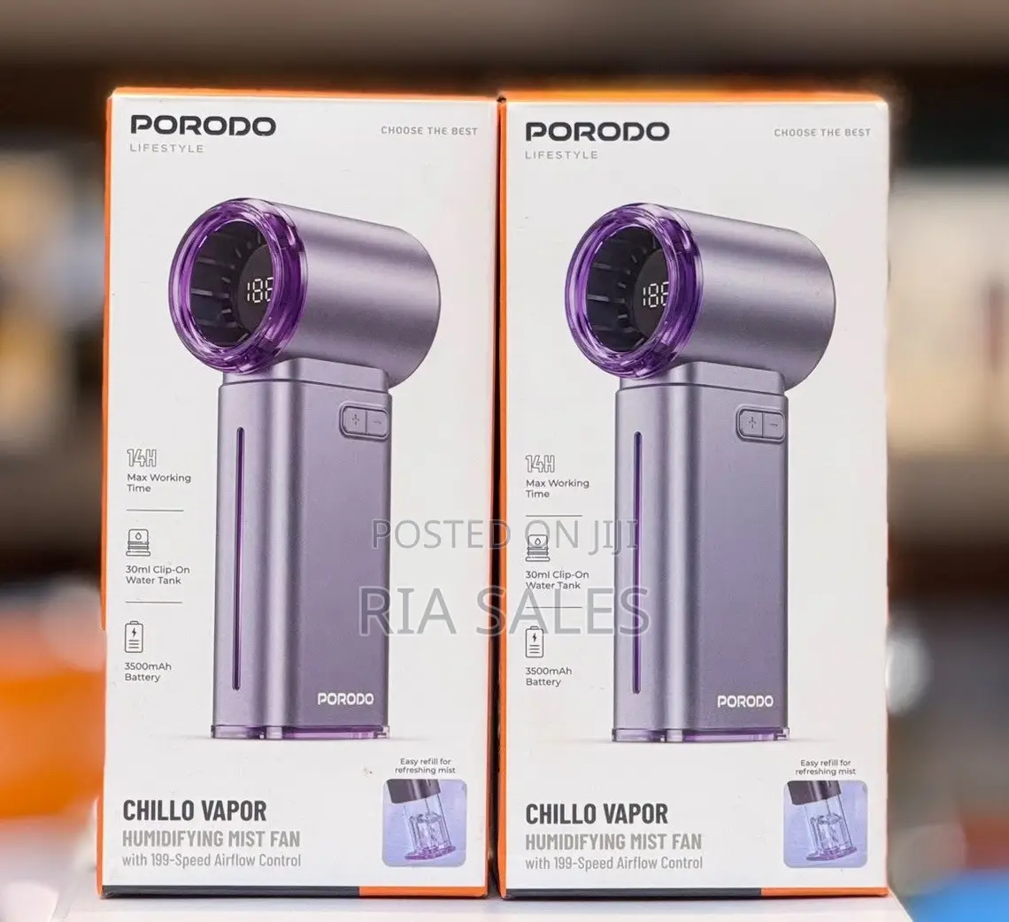 Porodo Lifestyle Chillo Vapor Humidifying Mist Fan