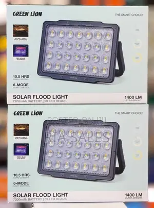 Green Lion Solar Floodlight With Solar Panel