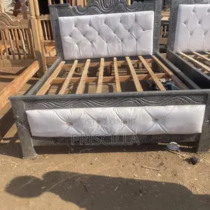 5by6 Bed Silver Flower