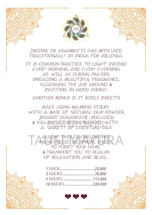 100% Natural Hand-Rolled Incense