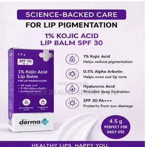 the Derma Co 1% Kojic Acid Lip Balm SPF 30
