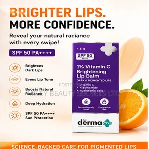 The Derma Co 1% Vitamin C Brightening Lip Balm SPF 50