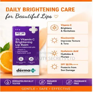 The Derma Co 1% Vitamin C Brightening Lip Balm SPF 50