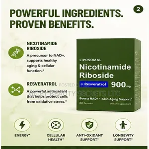 Liposomal Nicotinamide Riboside + Resveratrol 900mg