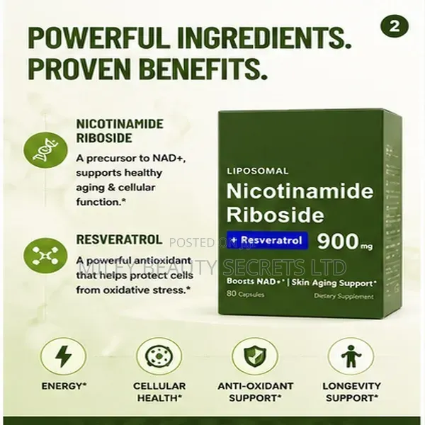 Liposomal Nicotinamide Riboside + Resveratrol 900mg