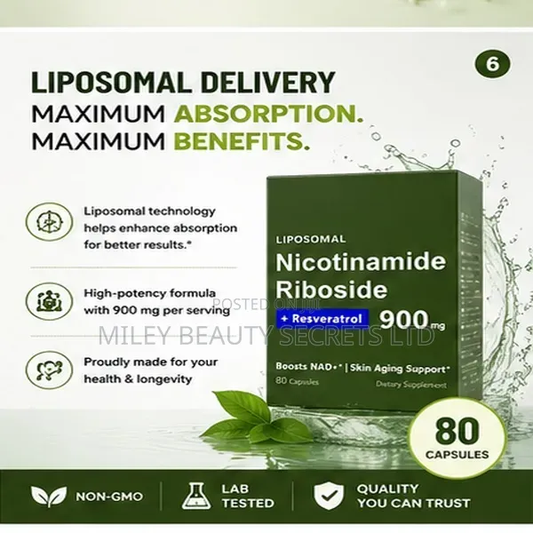 Liposomal Nicotinamide Riboside + Resveratrol 900mg