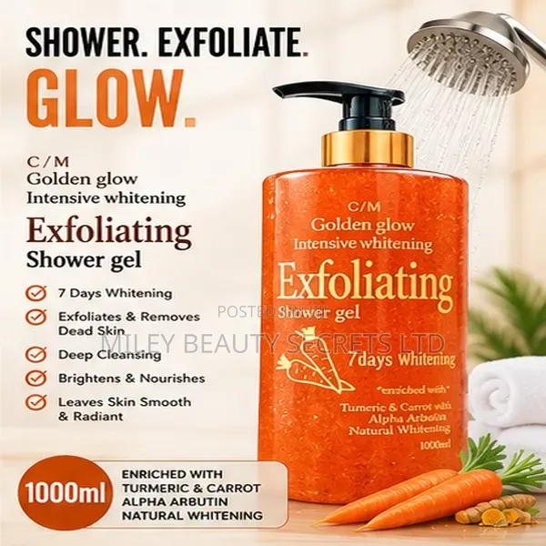 C/M Golden Glow Exfoliating Shower Gel – 1000ml