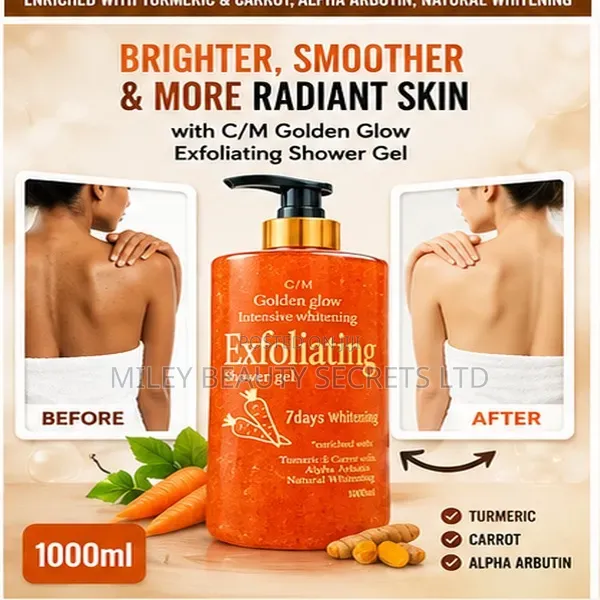 C/M Golden Glow Exfoliating Shower Gel – 1000ml