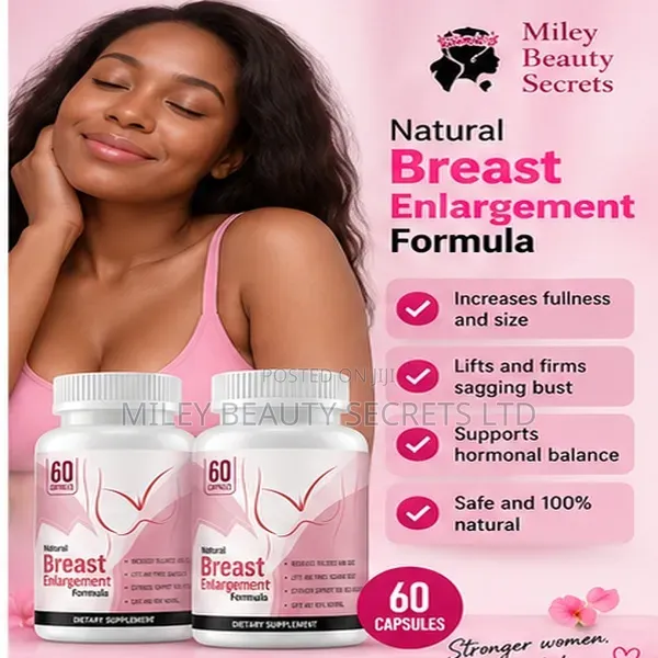 Natural Breast Enlargement Formula – 60 Capsules