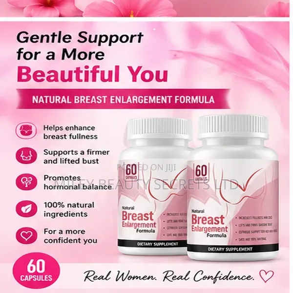 Natural Breast Enlargement Formula – 60 Capsules