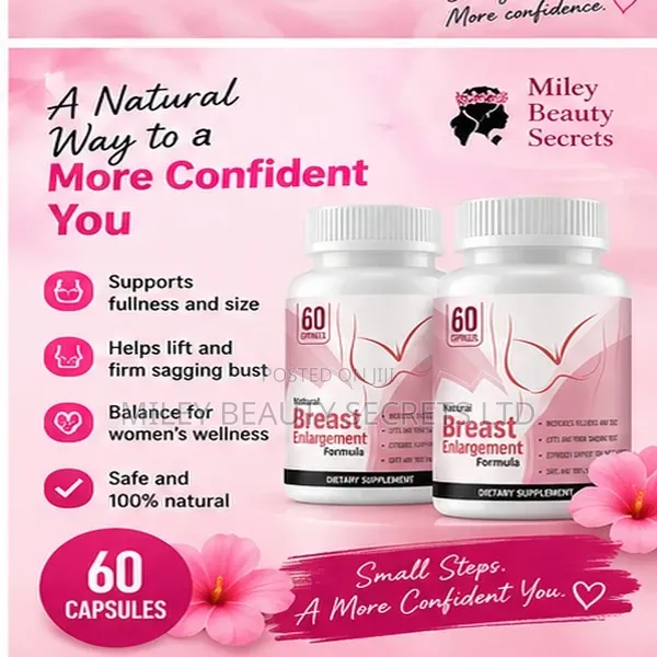 Natural Breast Enlargement Formula – 60 Capsules