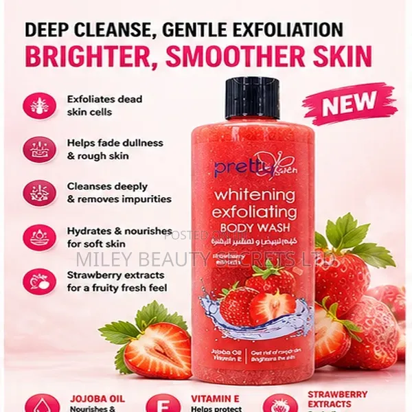  Pretty Skin Whitening Exfoliating Body Wash