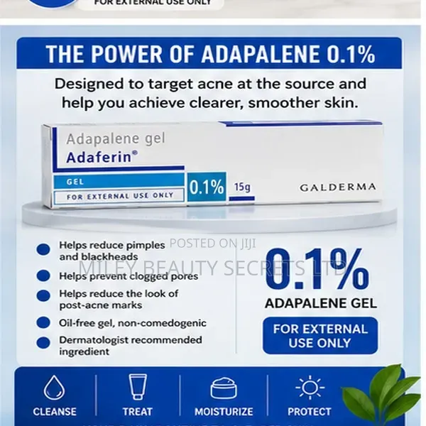 Adaferin Adapalene Gel 0.1% – 15g