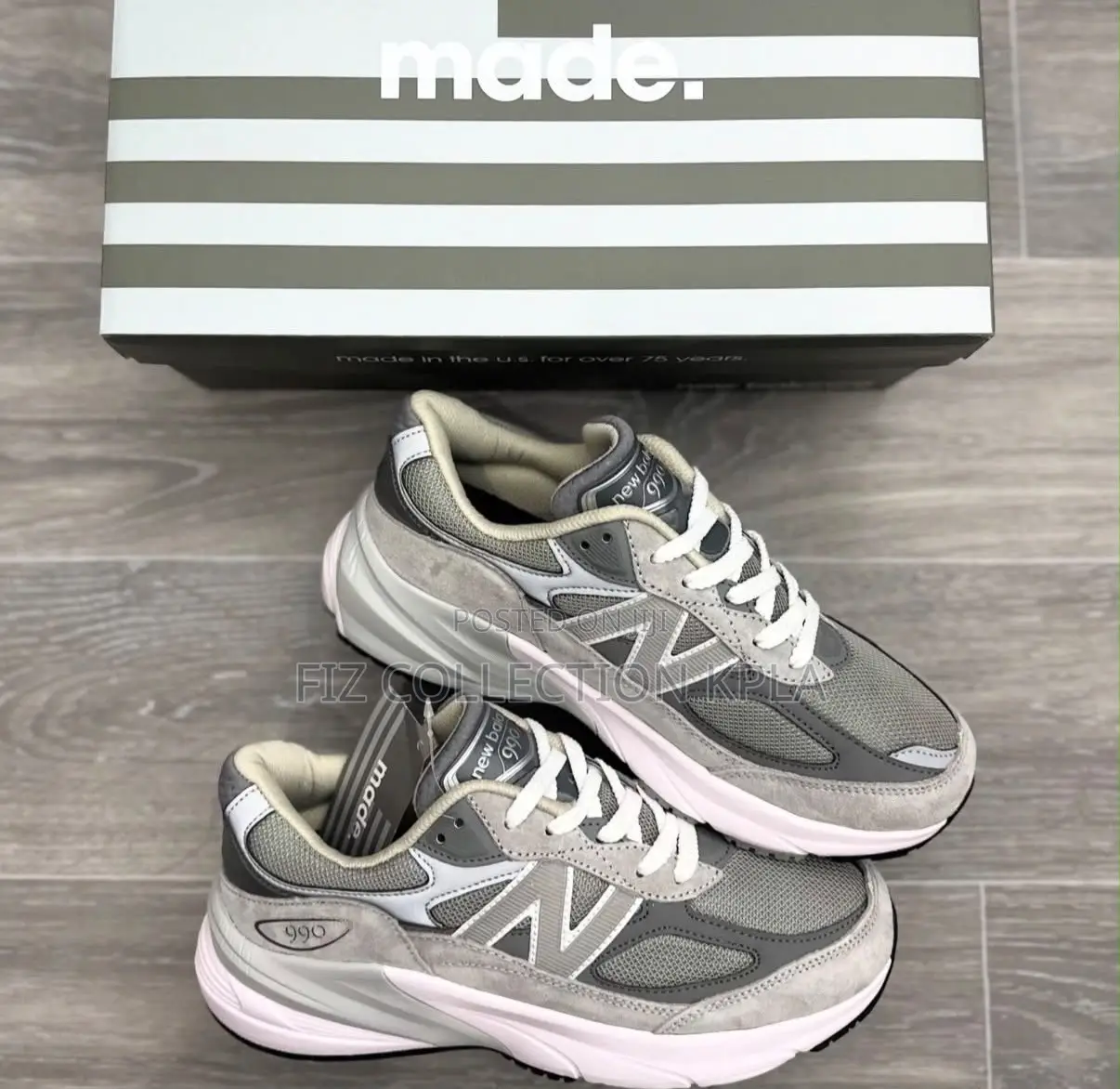 Original New Balance 990v6 Made in USA Grey Sneakers – Men’s Shoes