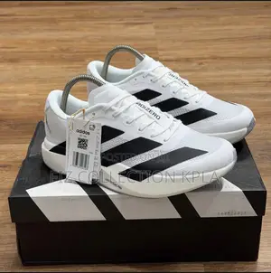 Original Adidas Adizero Evo SL Cloud White Black Running Shoes