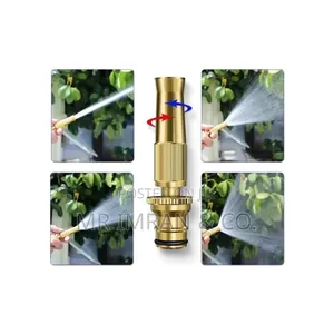Heavy-Duty Brass Adjustable High-Pressure Hose Spray Nozzle