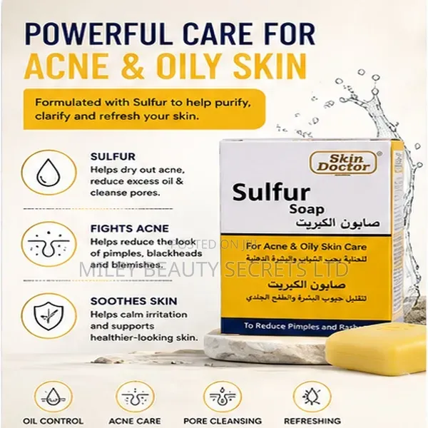 Skin Doctor Sulfur Soap – For Acne Oily Skin Care
