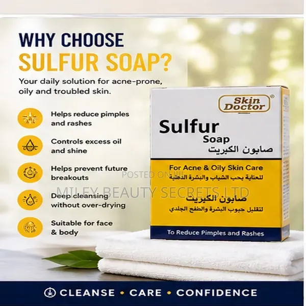 Skin Doctor Sulfur Soap – For Acne Oily Skin Care