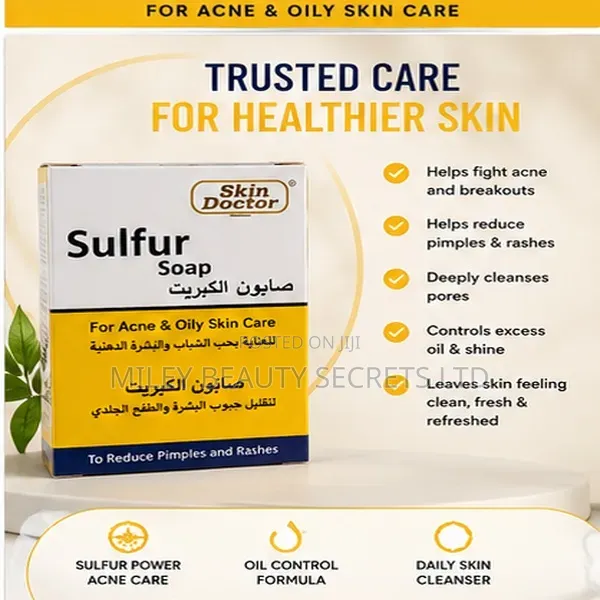 Skin Doctor Sulfur Soap – For Acne Oily Skin Care