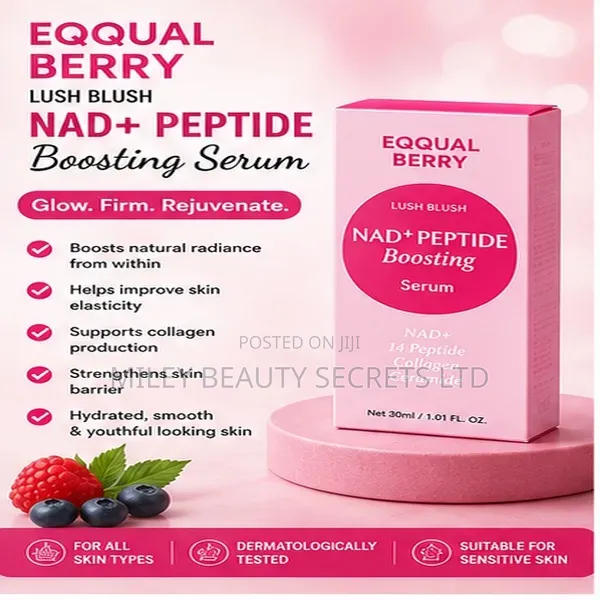 Eqqual Berry Lush Blush Nad+ Peptide Boosting Serum