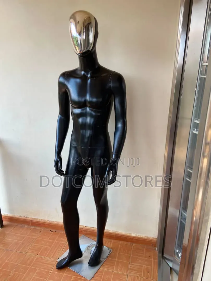 Black/Gold Headed Male Fiber Mannequin
