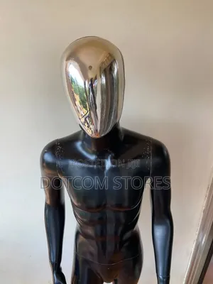 Black/Gold Headed Male Fiber Mannequin