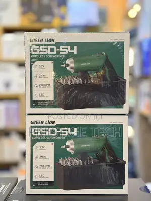 Green Lion GSD-54 Cordless Screwdriver Set, 54 Piece Magnetic Bit Set