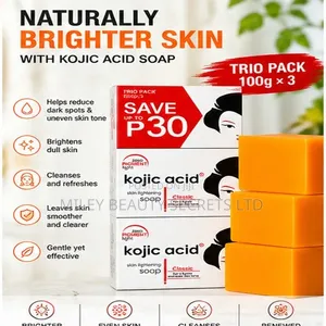 Kojic Acid Skin Brightening Soap — Trio Pack