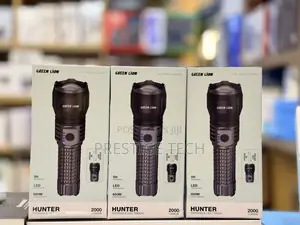 Green Lion Hunter Portable LED Torch 5000mah 2000 Lumens 600m Distance