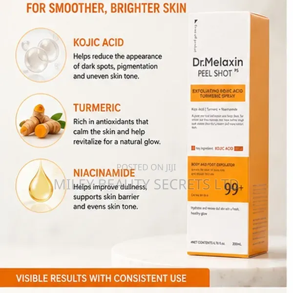 Dr. Melaxin Peel Shot Ps — Exfoliating Kojic Acid + Turmeric Spray