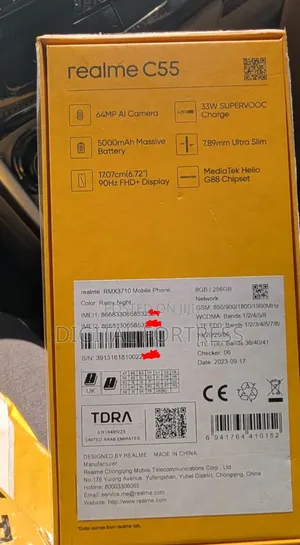 New Realme C55 256 GB Black