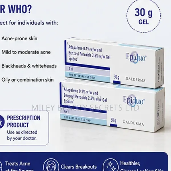 Epiduo Gel — Adapalene 0.1% + Benzoyl Peroxide 2.5%