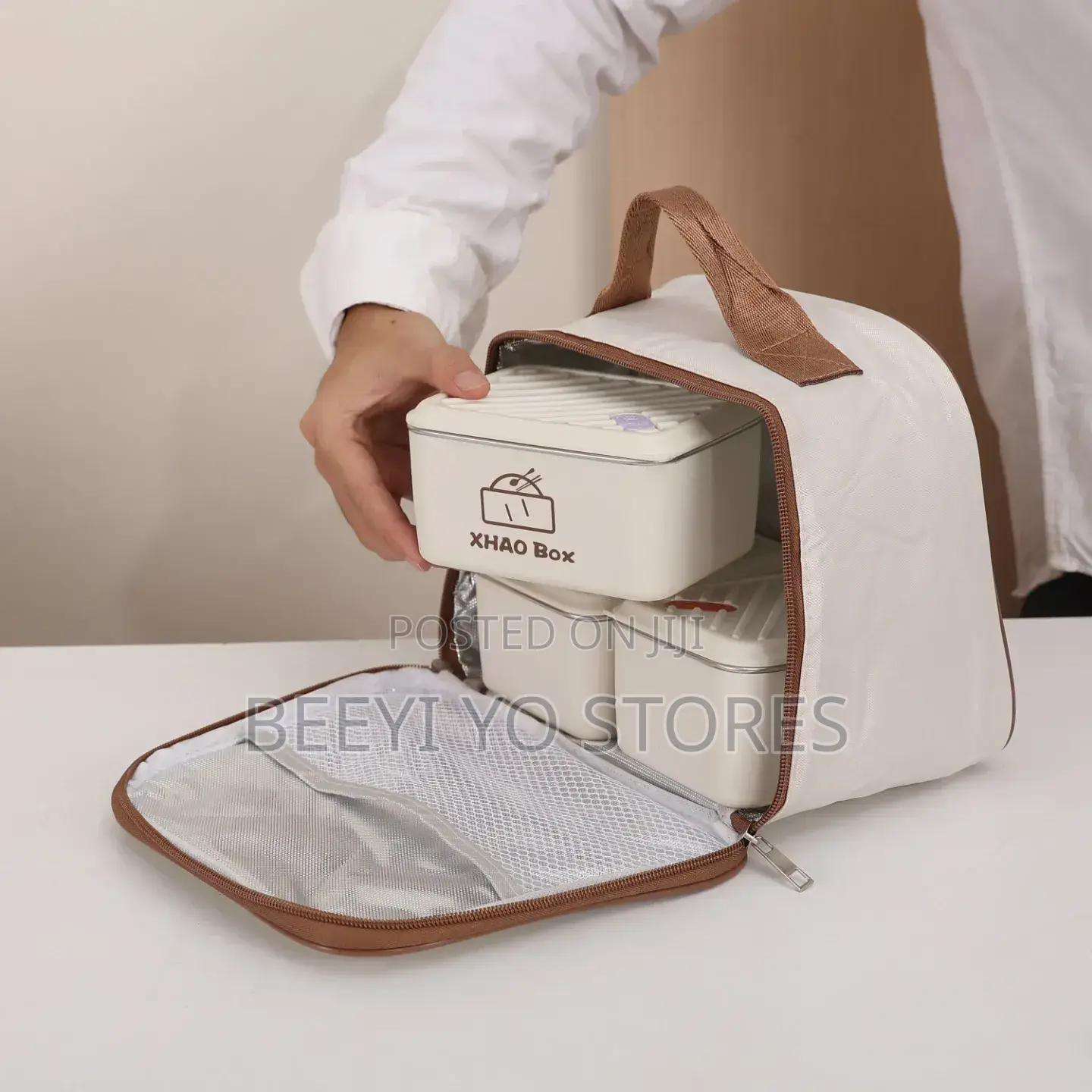 Stackable Bento Lunch Box Set With Insulated Carry Bag