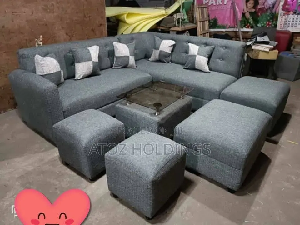 Sofas/Full Package L Sofa With Poufs in Any Colour From 1,499,000/