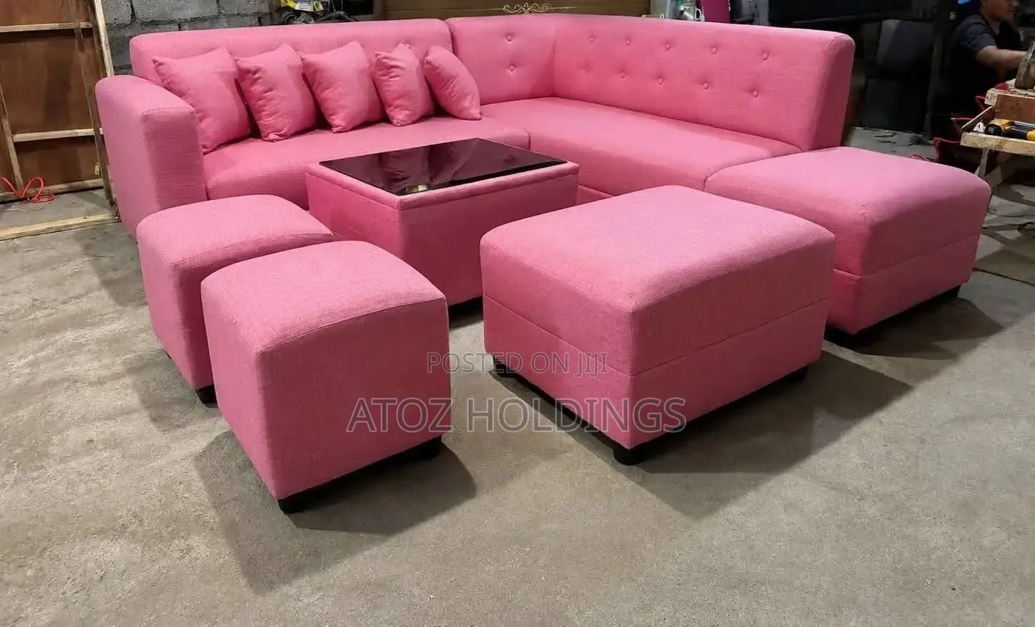 Sofas/Full Package L Sofa With Poufs in Any Colour From 1,499,000/