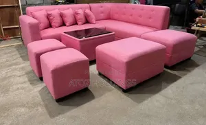 Sofas/Full Package L Sofa With Poufs in Any Colour From 1,499,000/