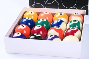 Standard Billiard Pool Ball Set With Numbers (1-15 and Cue Ball)