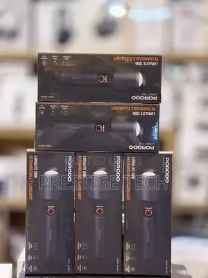 Porodo Lumalite 1200 Rechargeble Flashlight, IPX5, 500m Coverage, 1200