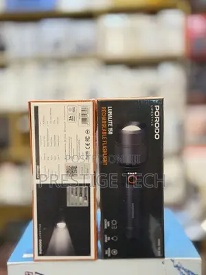 Porodo Lumalite 150 Rechargeble Flashlight Torch 30W, IPX5, 2000mah