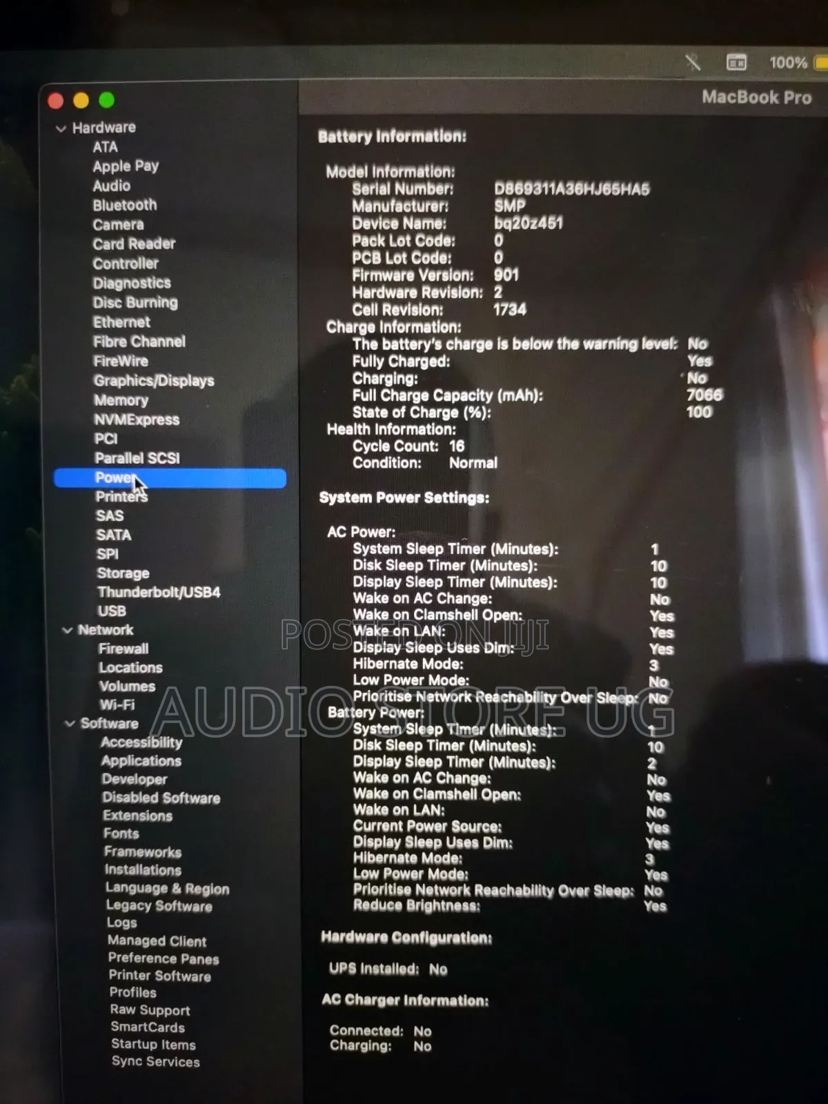Laptop Apple MacBook Pro 2019 32GB Intel Core i9 SSD 512GB