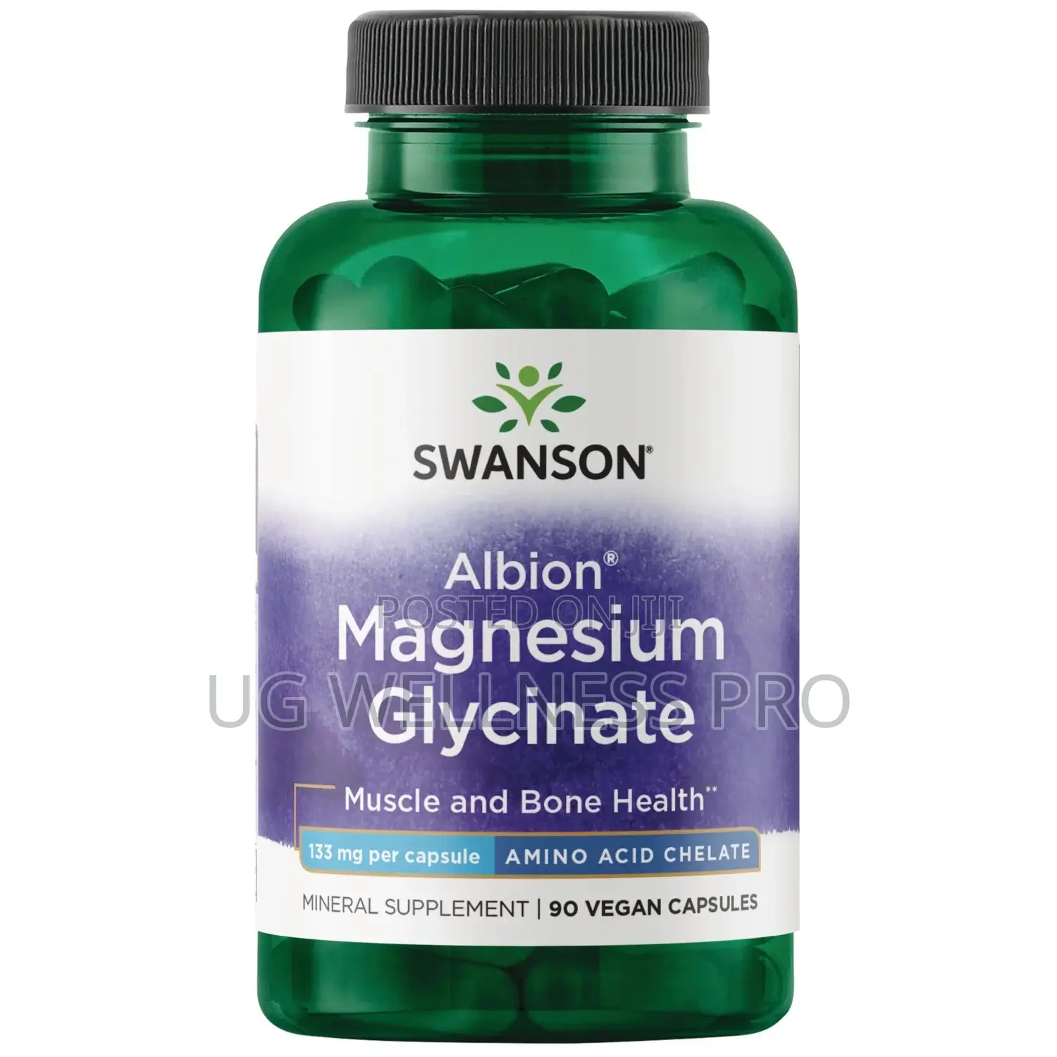 Swanson, Albion, Magnesium Glycinate, 133 Mg, 90 Vegan Caps