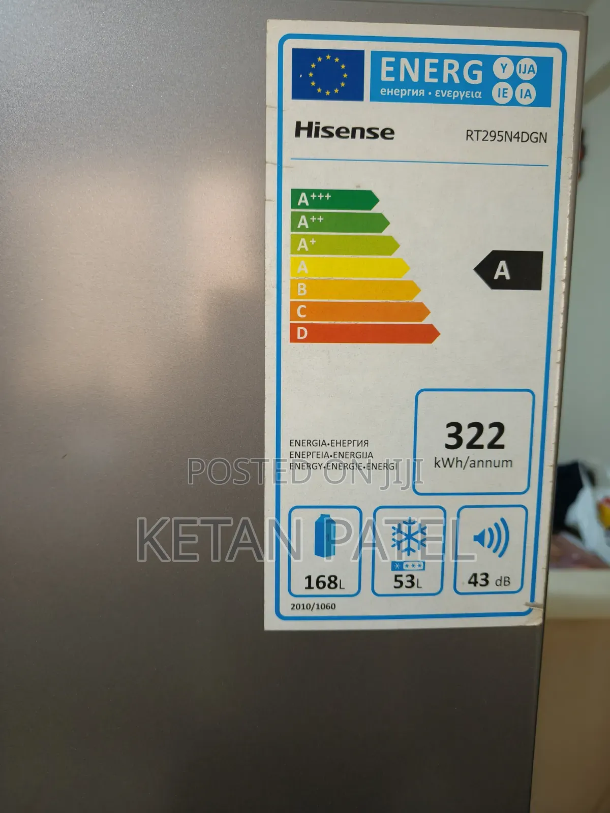 Hisense Refrigerator 295LTR