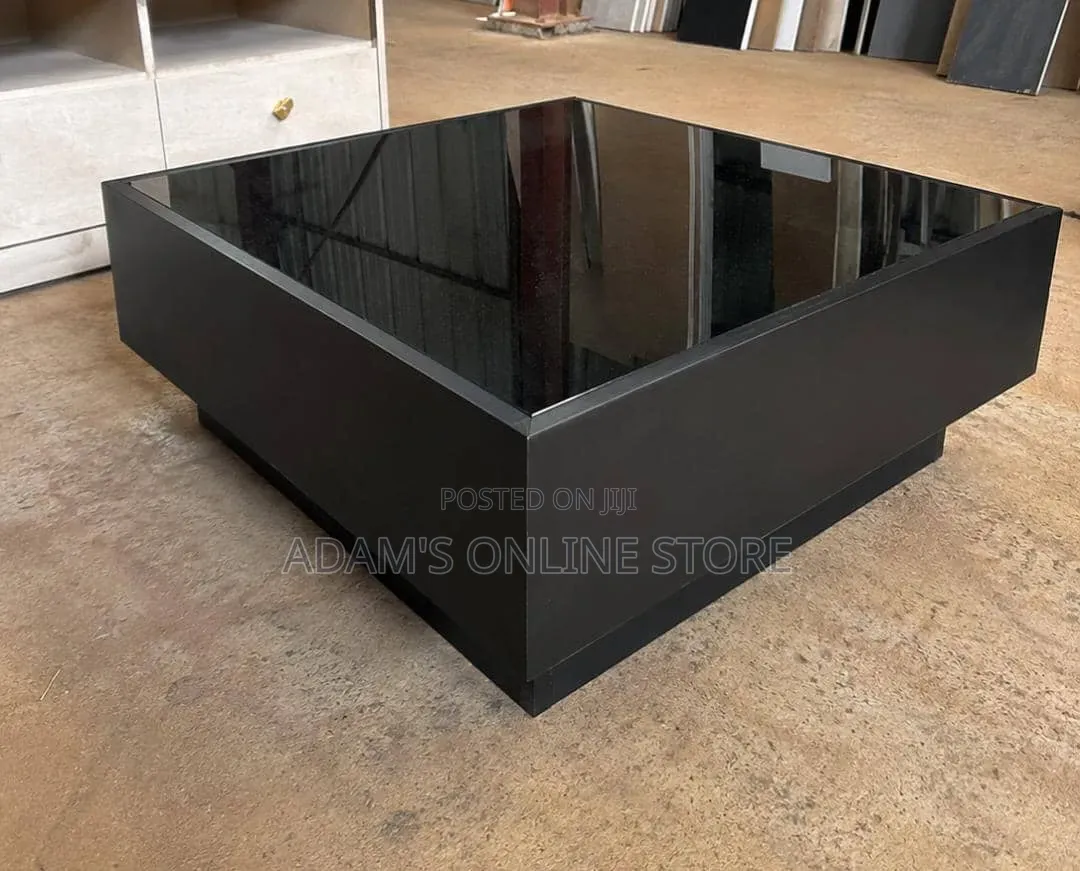 Square Center Table in Color Black