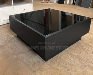 Square Center Table in Color Black