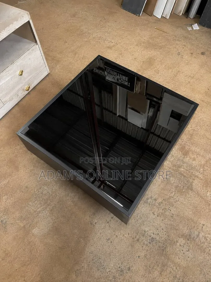 Square Center Table in Color Black