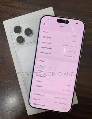 New Apple iPhone 17 Pro Max 512 GB Silver