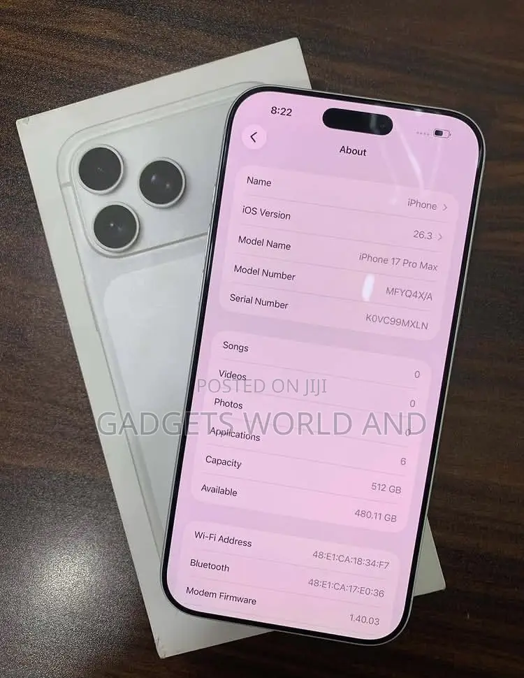 New Apple iPhone 17 Pro Max 512 GB Silver
