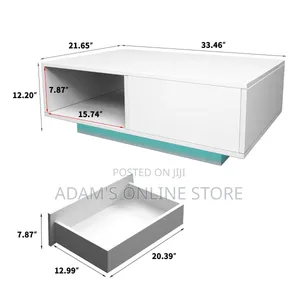 White Led Center Table and Black  in All Colors Available
